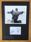 Torville & Dean OBE Signed Ice Skating Display Album page signed by the 1984 Olympic ice skating