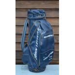 Ken Bousfield Official John Letters Staff Player Sponsored Tournament Golf Bag - black tour bag used