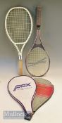 4x Assorted Tennis Rackets - 2x Dunlop X10 Senior, Slazenger Panther Power and Fox Ceramic Precision