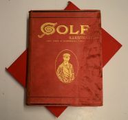 1901 Golf Illustrated Magazine Bound Vol. No. X October 4 to December 27 - in publishers red and