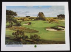 Graeme Baxter Signed 'Carnoustie Golf Links' Limited Edition Golf Print no 376/850, signed in pencil