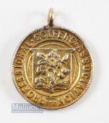 R A Whitcombe - 1922 West of England Golf PGA Championship Winners Medal - played at Came Down and