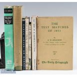 7 x Cricket Books to include West Indian Adventures E W Swanton 1954, with DJ, Hampshire County