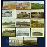 Collection of Welsh Golfing Postcards from 1905 onwards (12) - 3x Llandudno, Criccieth, Llandudno,