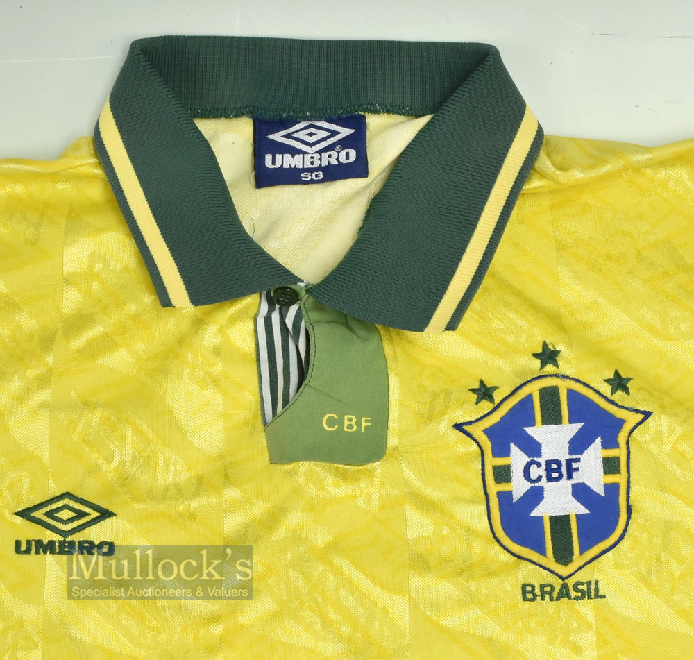 Circa 1991-1993 Brazil International Home match worn football - Image 2 of 3