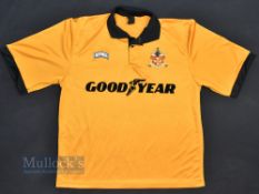 1995-96 Wolverhampton Wanders Wolves Shirt, size L By Nutmeg with short sleeves and goodyear sponsor