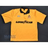 1995-96 Wolverhampton Wanders Wolves Shirt, size L By Nutmeg with short sleeves and goodyear sponsor