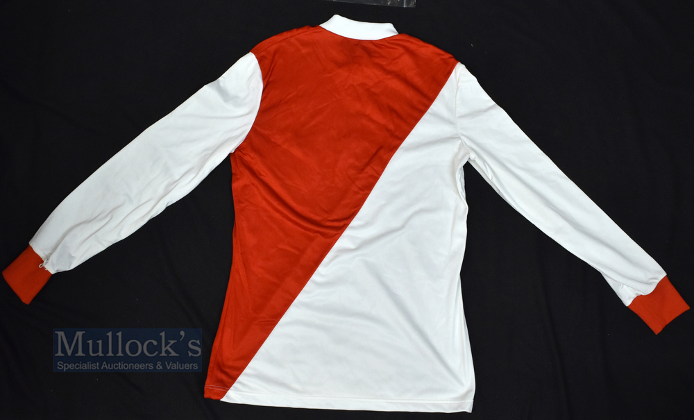 Circa 1980s Monaco Home Football Shirt Lecoqsportif, Bally, red and white, adult size M/L, long - Image 3 of 4