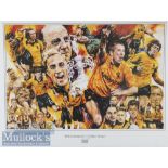 Wolverhampton Wanderers Golden Greats Colour Print by Graham Griffiths measures 69x54cm approx.