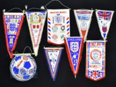 England Football Pennant Selection features Italy 1980, World Cup Winners 1966 (x3), European