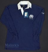 Scotland International Rugby Shirt replica, navy, size 36, Pringle, Scottish Rugby Union Collection,