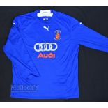 Late 2000s Bangor City FC Home Football Shirt Puma, Audi, size L, in blue, long sleeve
