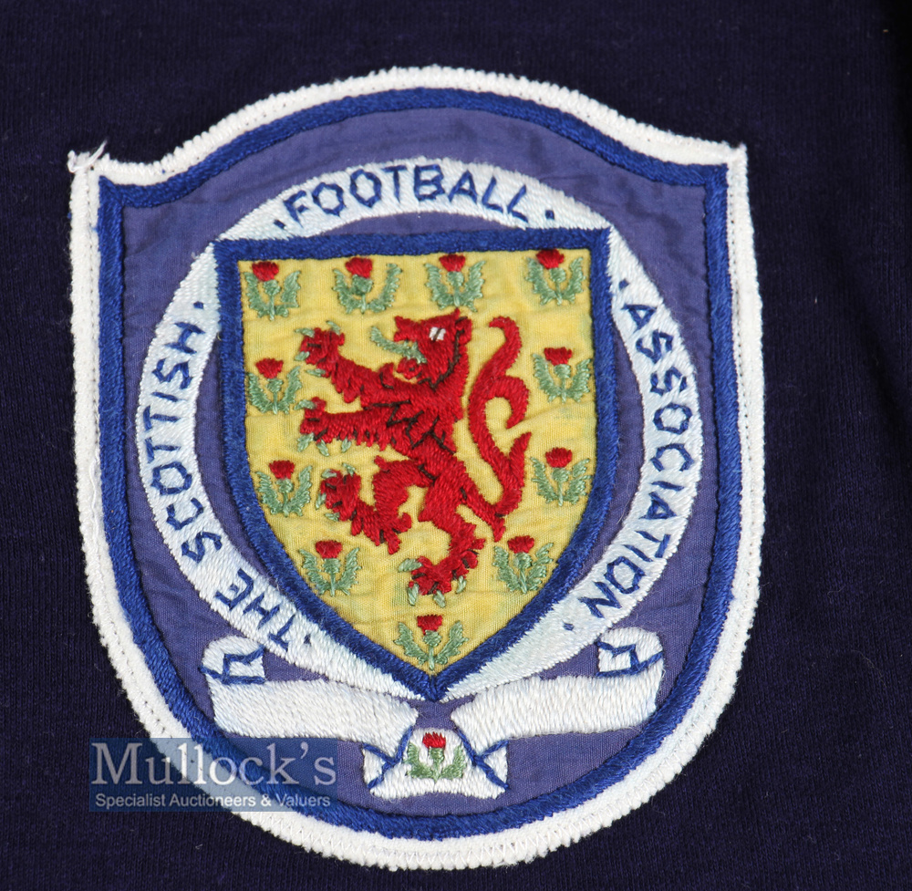 Scotland International 1957 Match Worn Laurence Reilly (1928-2013) Football Shirt Number 9 - to - Image 4 of 6