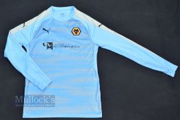 2015-16 Wolverhampton Wanders Wolves Academy match worm shirt, by Puma size L with long sleeves