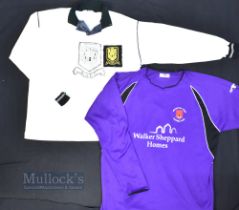 Circa 1990s Welshpool Town FC Home Football Shirt Ffigafi Sportswear, no sponsor, with extra cloth