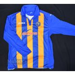 20011/13 Shrewsbury Town Home Football Shirt Joma, Greenhous, blue and amber, size XL, long sleeve