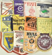 Assorted Football Pennants features Chester City, Bury, Mansfield Town, Exeter City, Norwich City,