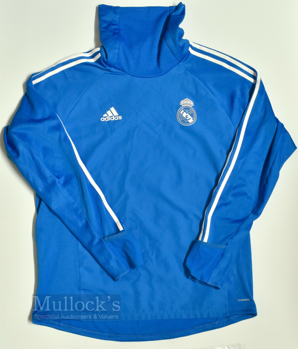 2018-2019 Real Madrid Training top with Snood Adidas climawarm, size L