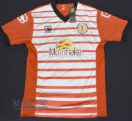 2016/17 Crewe Alexandra FC Home Football Shirt Cabrini/Mornflake, red and white, size L, short