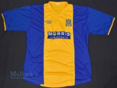 2005/07 Shrewsbury Town Home Football Shirt Shrews Collection/Morris, blue and amber, size 48, short