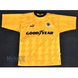 1996-98 Wolverhampton Wanders Wolves Training Shirt, by Puma size M with short sleeves and
