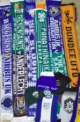 Mixed Selection of Scarves and hats features Dundee Utd, Oswestry Town (+ hat), Rhyl, Barry Town,