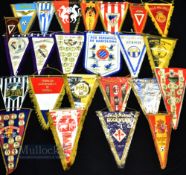 Assorted Foreign Football Pennants features Real Madrid, Barcelona, Lazio, AC Milan, Inter Milan,