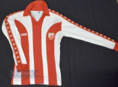 Circa 1980s Red Star Belgrade Home Football Shirt Sport label marked 52, adult size L, red and