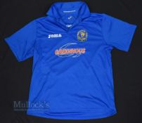 2010/11 Shrewsbury Town Home Football Shirt 125 Years, Joma/Greenhous, in blue, size M, short