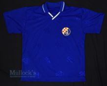 Dinamo Zagreb Home Football Shirt no labels, no sponsors, in blue, short sleeve, adult size L