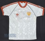 1991 Manchester United European Cup Winners Away Football Shirt Adidas, with The Football League