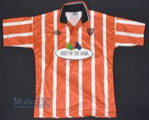1991/00 Derry City Home Football Shirt Matchwinner/Fruit of the Loom, red and white, size 42/44,
