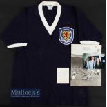 Scotland International 1957 Match Worn Laurence Reilly (1928-2013) Football Shirt Number 9 - to