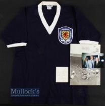 Scotland International 1957 Match Worn Laurence Reilly (1928-2013) Football Shirt Number 9 - to