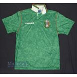 1994/96 Mexico International Home Football Shirt Umbro, size L, in green, short sleeve