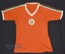 Circa 1970s Bulgaria International Away Football Shirt No12 to reverse, no sponsor, no labels, in