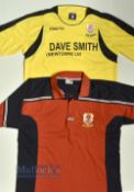 Newton AFC Training/ Polo T-Shirt size L in red and black, plus a Newton AFC Away football shirt