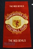 Manchester United Rug with Manchester United emblem and The Red Devils either side, measures