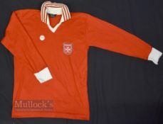Circa 1980s Malta International Home Football Shirt O'Neills, no sponsor, size 38/40, in red, long