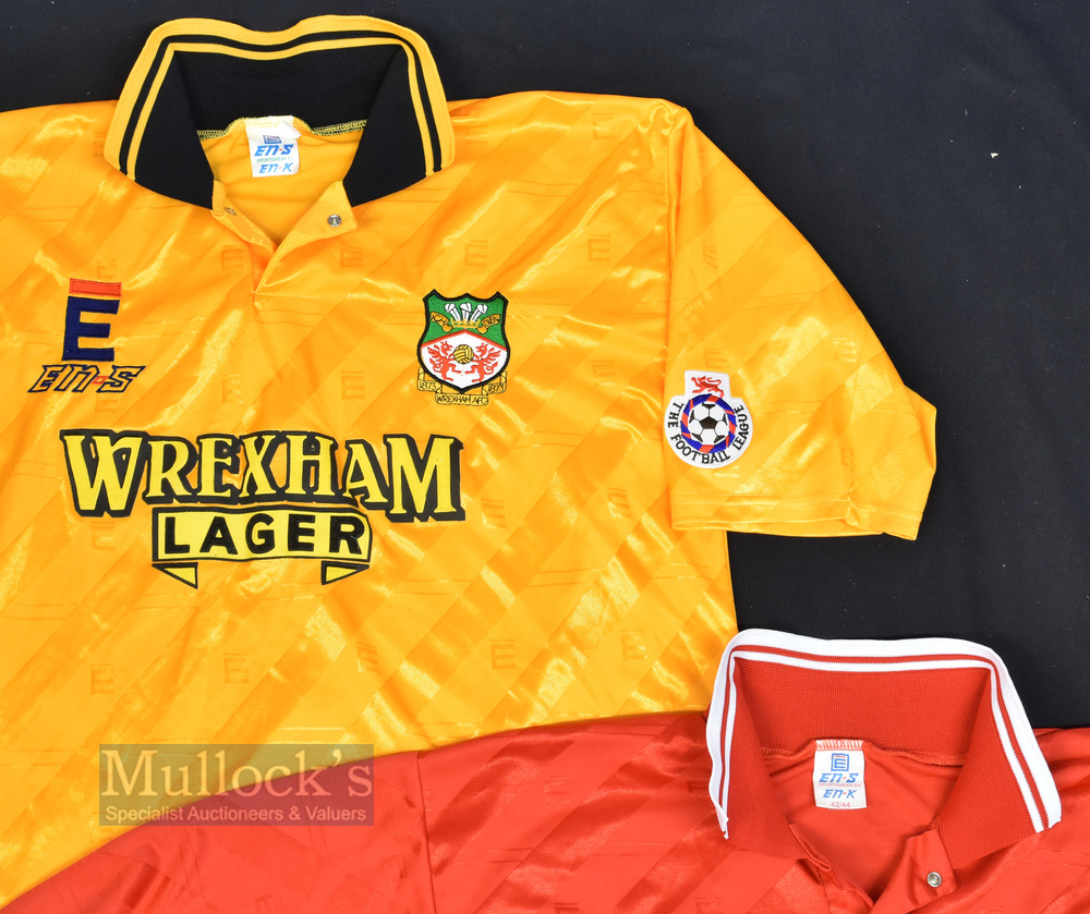 2x Circa 1994/96 Wrexham Home and Away Football Shirts EN-S, Wrexham Lager, in red, size 42/44, - Image 2 of 2