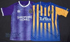 2020/21 Shrewsbury Town Home and Third Football Shirts the home shirt Admiral/Tuffins Supermarket,