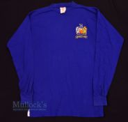 Manchester United 1968 European Cup Final Retro Replica football shirt size L, in blue, long sleeve