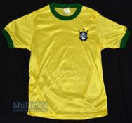1980s/90s Brazil International Home Football Shirt Umbro, in yellow, size 38/40, short sleeve