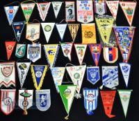 Assorted Foreign Football Pennants features AEK, Viking FK, SK Slovan, Nice, Portimonense, Portugal,