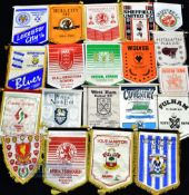 Assorted Football Pennants features Hull City, Leicester City, Sheffield United, Middlesbrough and