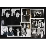 10 Press Photographs Beatles related pictures to include Paul McCartney, Linda McCartney, Ringo