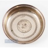 Egyptian Islamic Sterling Silver .800 Coin Dish, with a large silver coin to centre, 59g in weight
