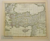 1821 Turkey Map by Richards Holmes Laurie, Asia Qua Vulgo Dicatur Et Syria map after D'Anvill