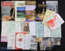 Mixed sports, booklets programmes cigarette cards to include Mat Review Traction engine rally,