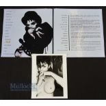 Autograph - Madonna black and white print signed 'Love Madonna' centrally displayed with surrounding